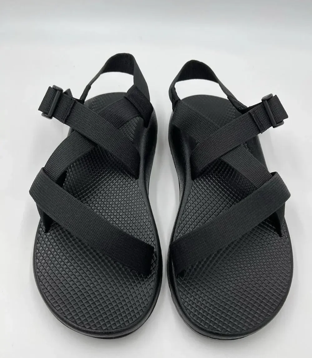 Mens Chacos Classic Z/1 Strap Sport Sandals Outdoor Hiking Nylon Sz 10 EUC Black